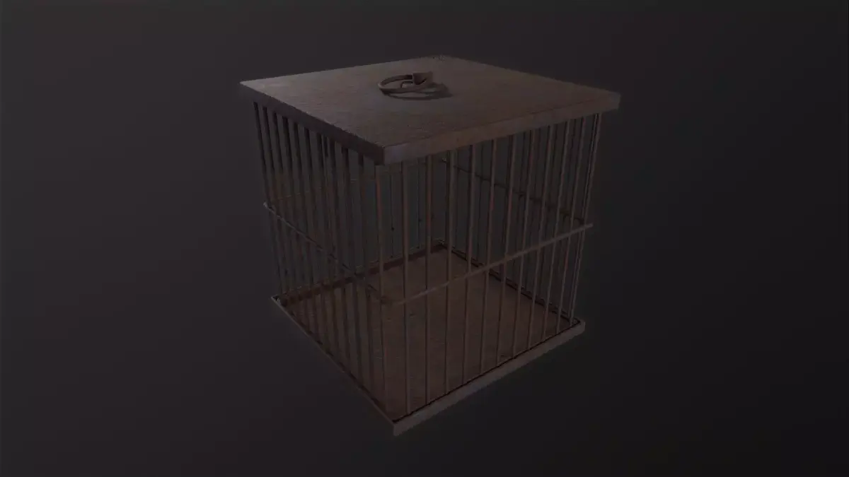 Cage 3D Model  Low-poly 3D model