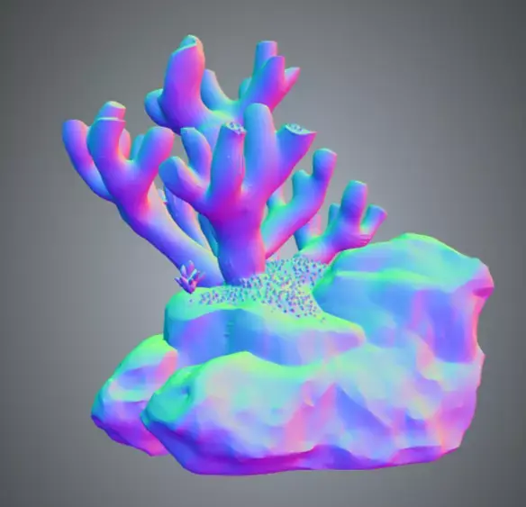 Coral 1 Free low-poly 3D model