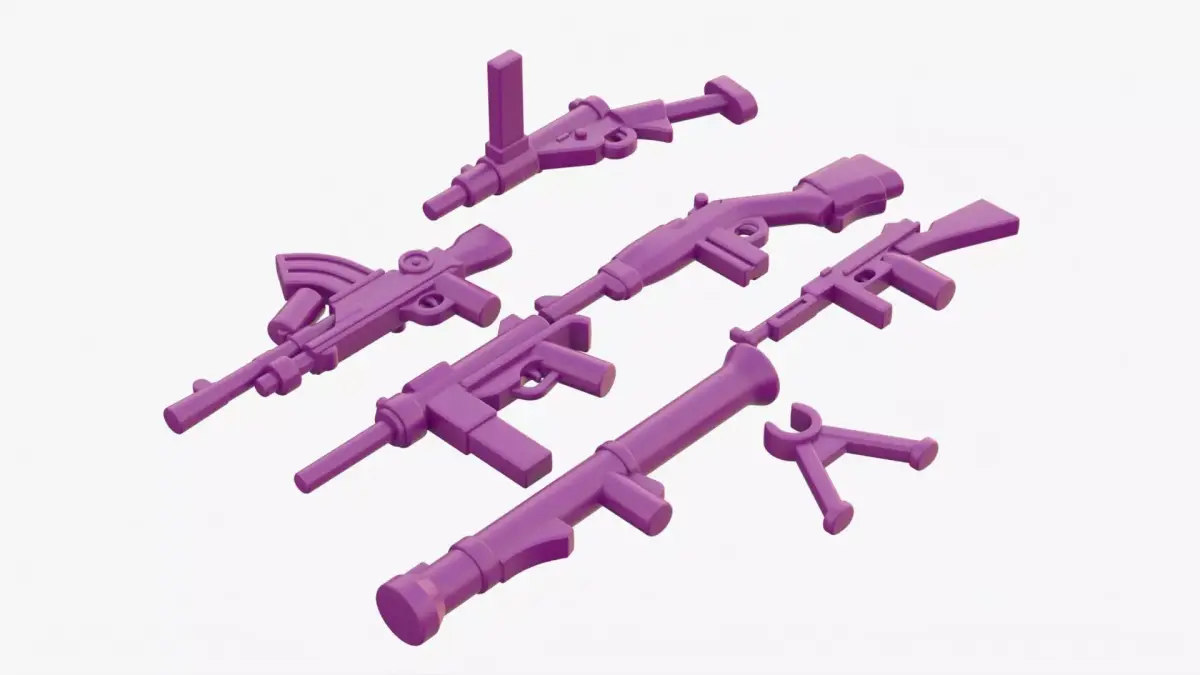 Lego Weapon Collections 3D model get