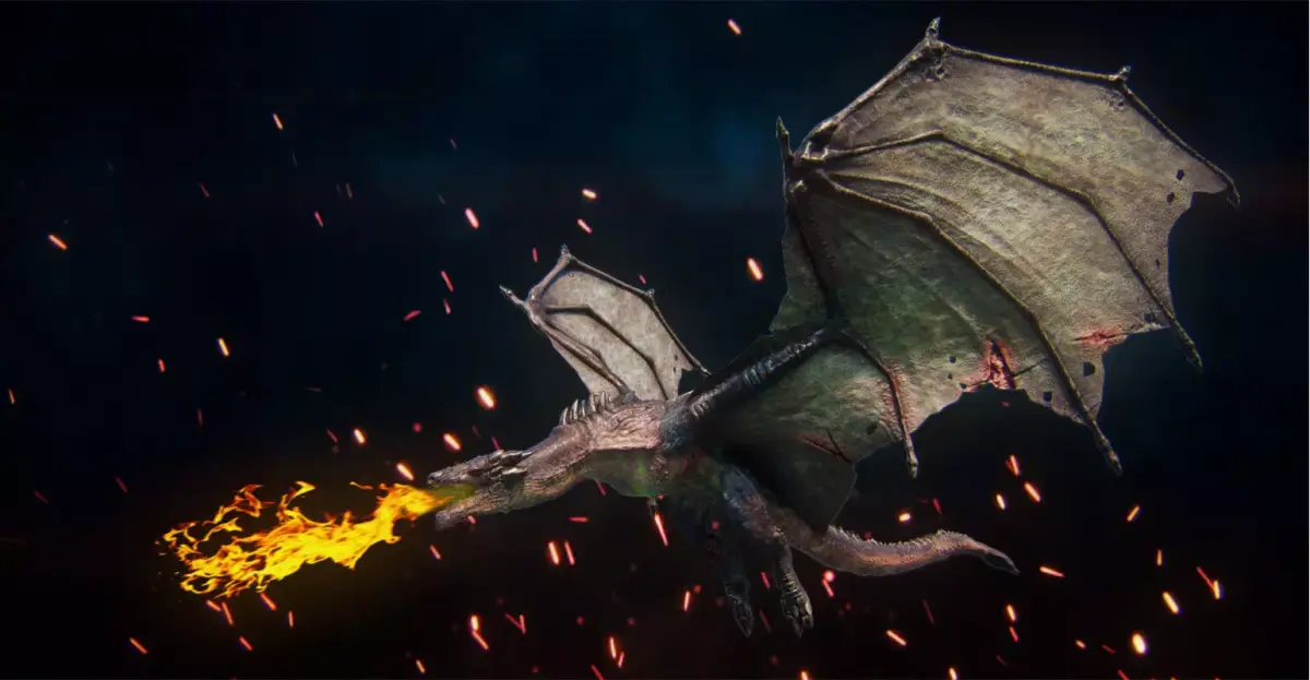 Dragon Printable and gameready PBR  Low-poly 3D model