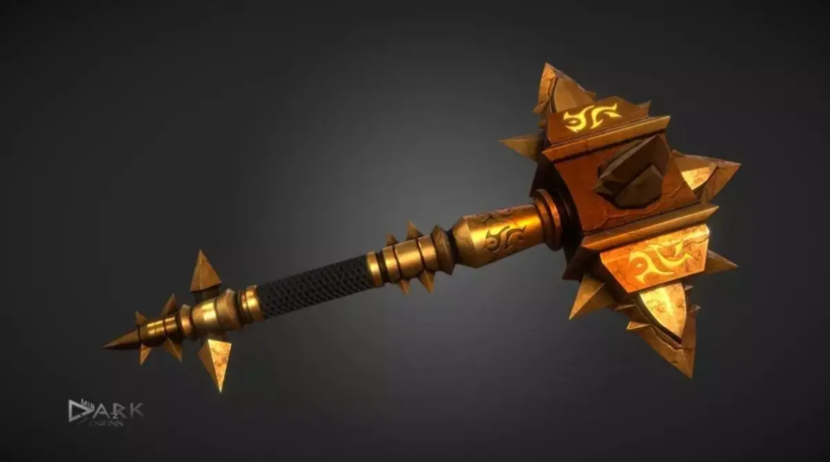 Sulfuras Hand of Ragnaros Low-poly 3D model