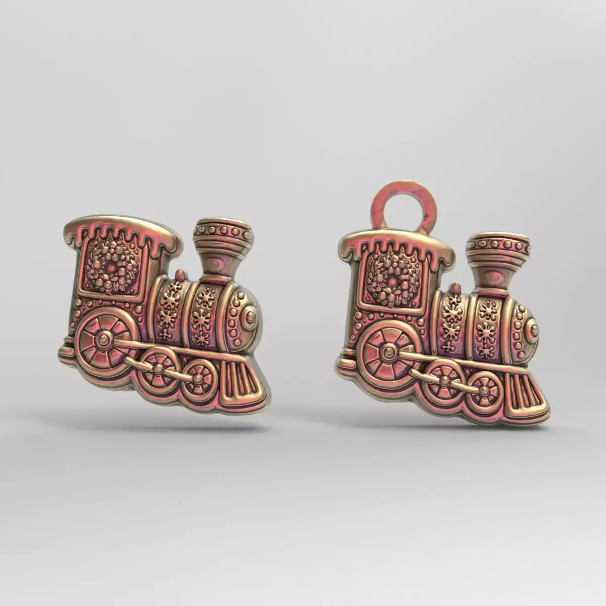 christmas train cookie decor 3D print model