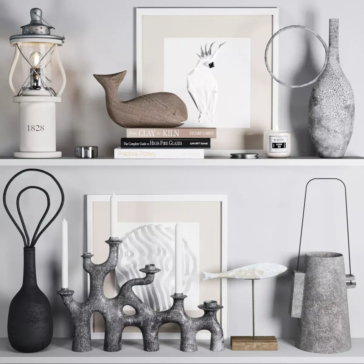Decorative set 7 personalised lantern lamp 3D model