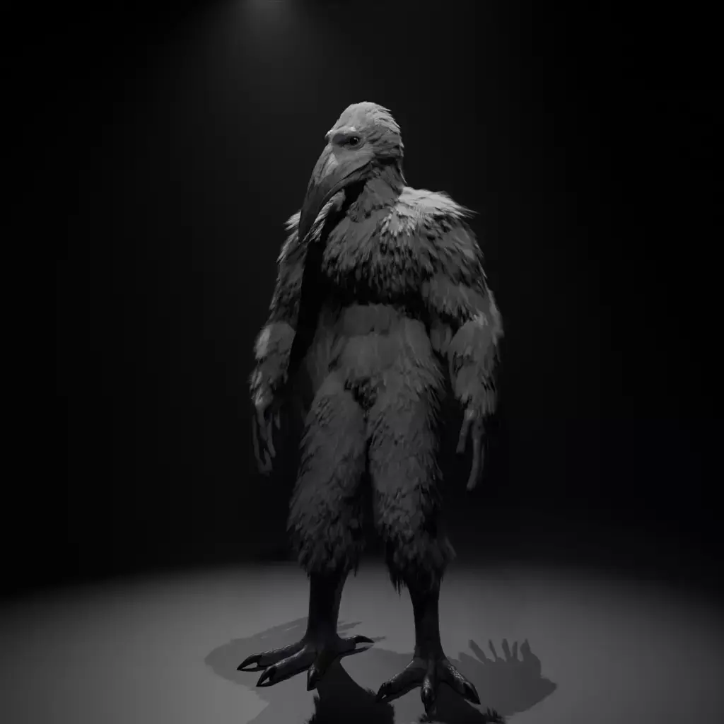 Opium Bird Free Rigged 3D Model Free 3D model