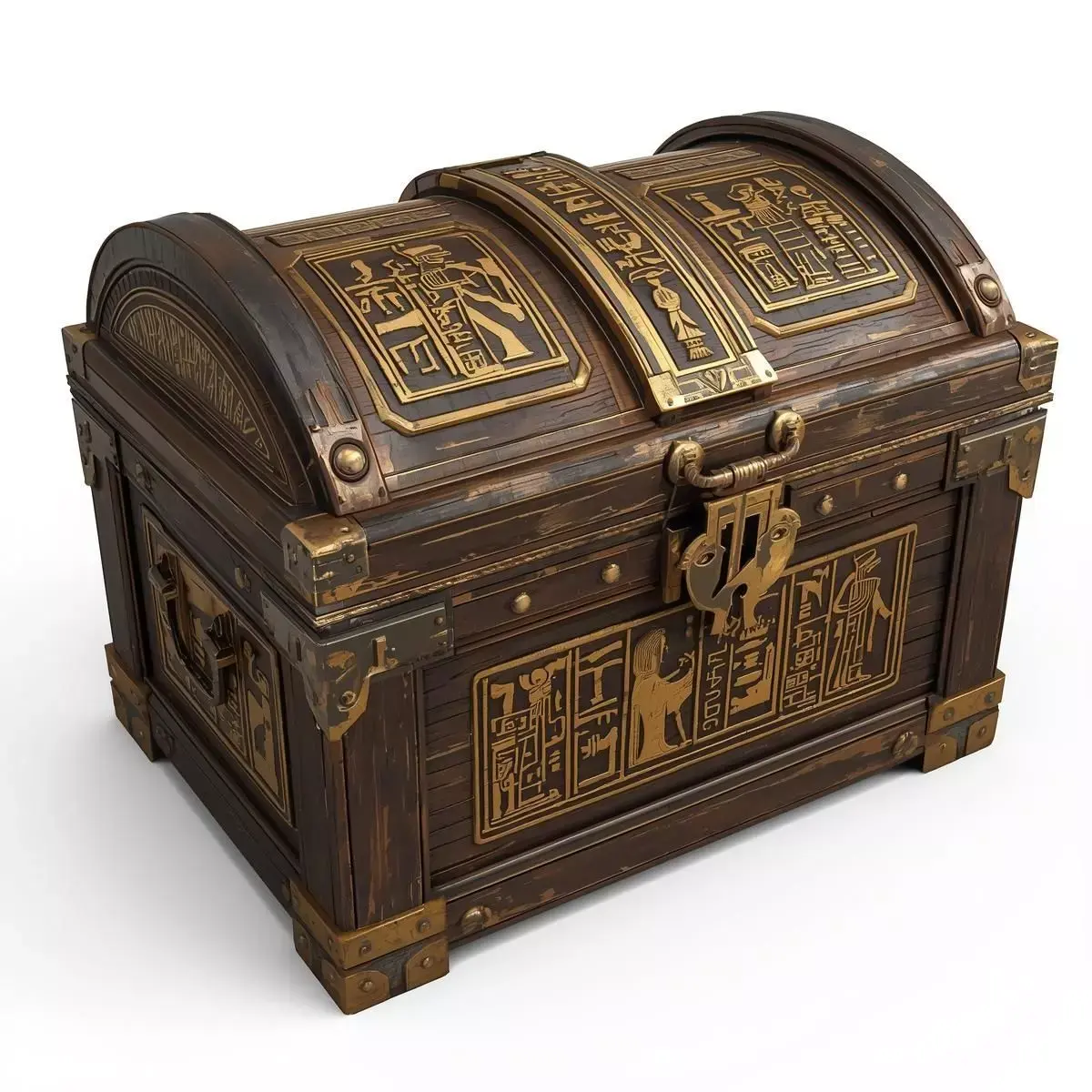 Ancient Egyptian Treasure Chest Low-poly 3D model purchase