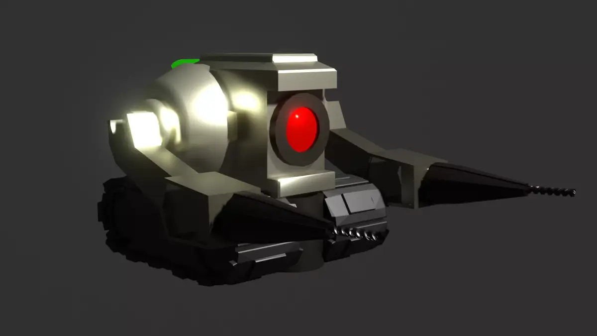 The Mining bot GAME-READY 3D modell Free low-poly 3D model