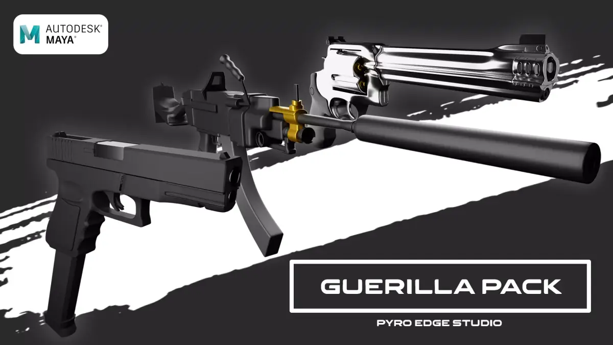 GUERILLA PACK 3 IN 1 FULLY RIGGED 3D model