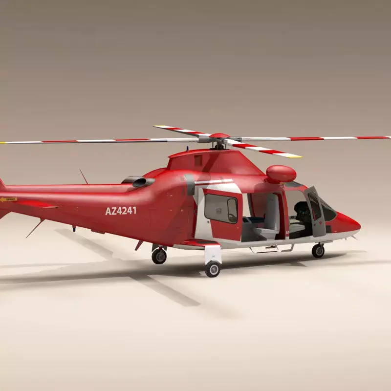 AW109 air ambulance 3D model
