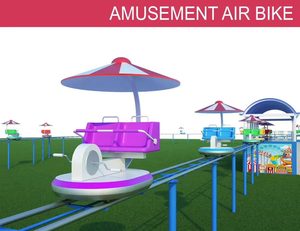 Amusement Air Bike 3D model