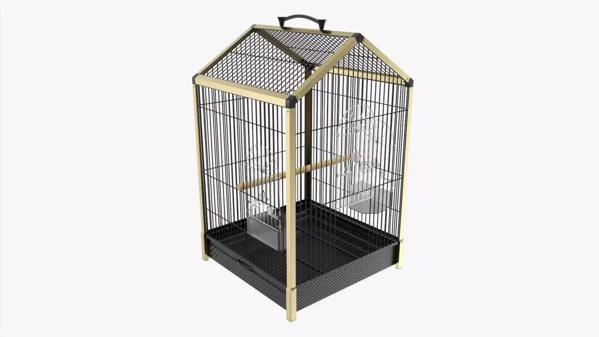 Bird travel cage carrier 3D model