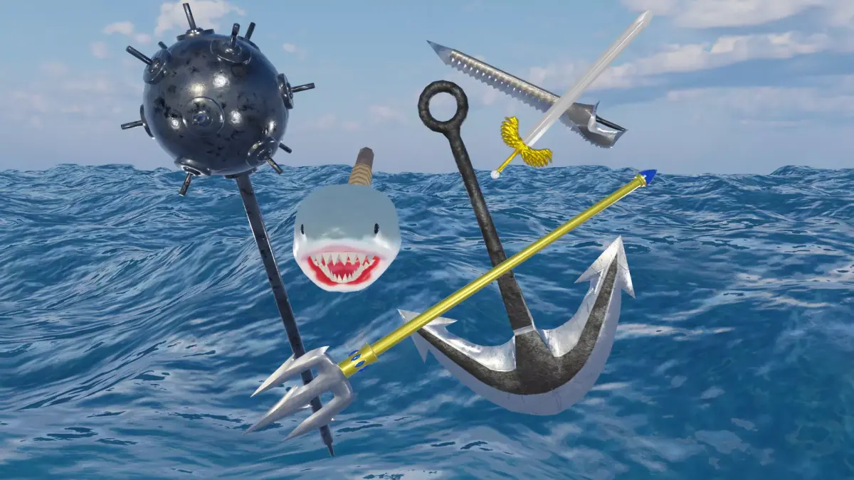 Nautical Weapon Pack Free low-poly 3D model