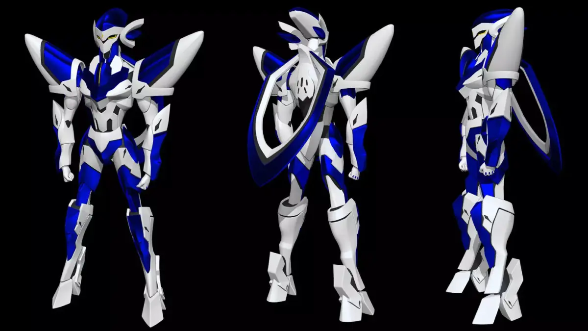 Muga Briheight - Back Arrow Anime 3D model