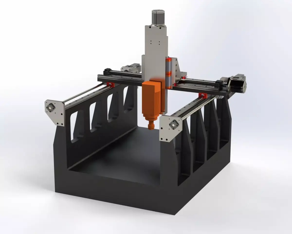 Maveric Heavy 5050 - Metal CNC Router 3D model