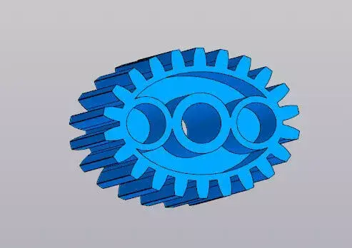 Helical Spur Gear - Precision Transmission Part 3D model