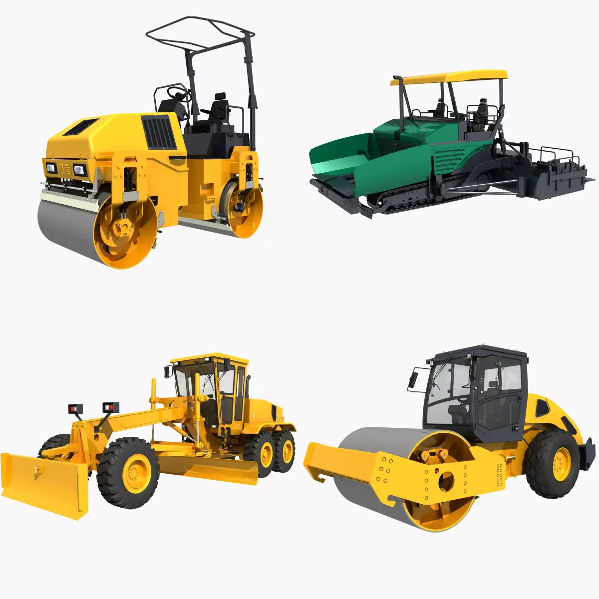 Collection Construction Vehicles 02 3D model purchase