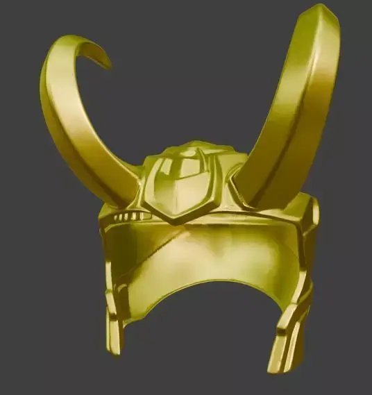 Loki Helmet Multi Part Cosplay and Display 3D print model
