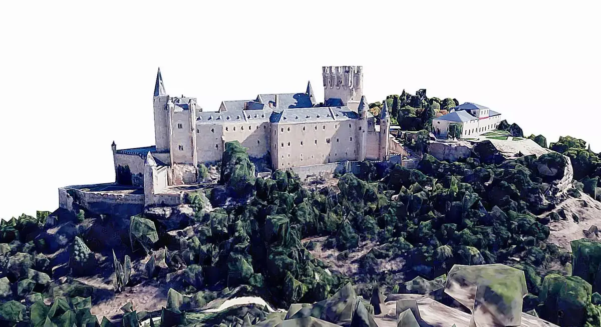Castle of Segovia-Alcazar Low-poly 3D model