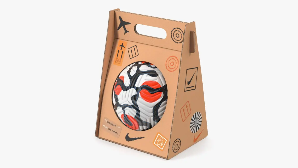Package with Nike Flight Soccer Ball 2021 3D model