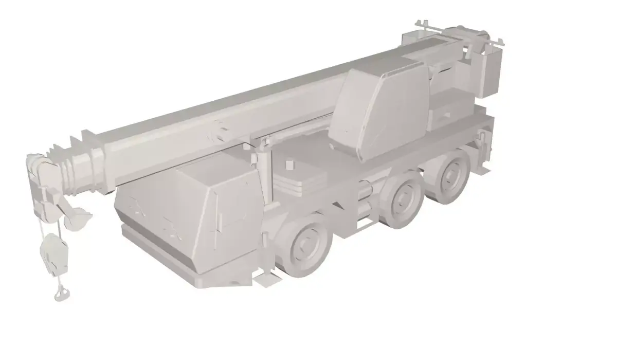 Grove truck Low-poly 3D model