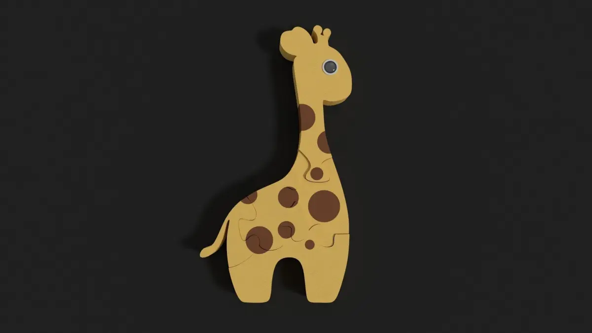 Giraffa puzzle Free 3D model