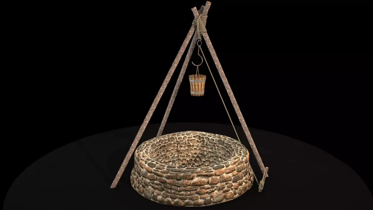 historical well 3D model