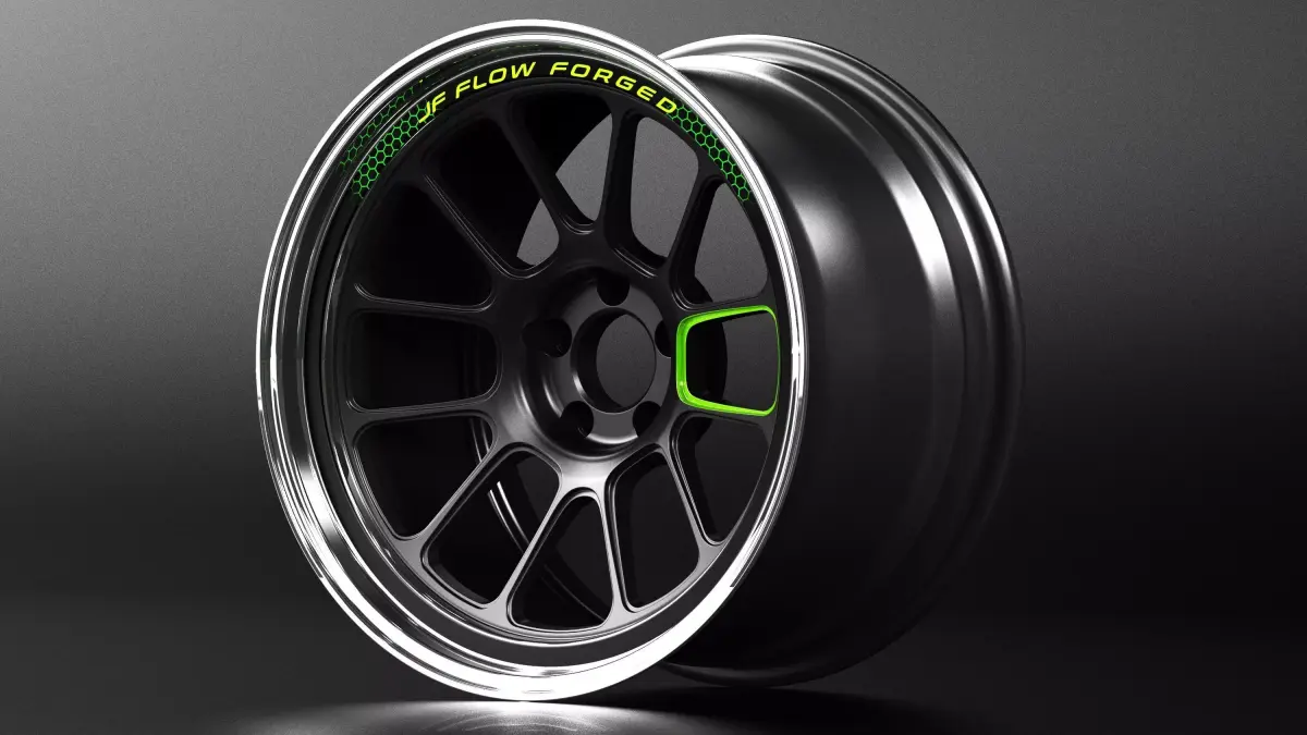 Viper Flow Forged Wheels Low-poly 3D model