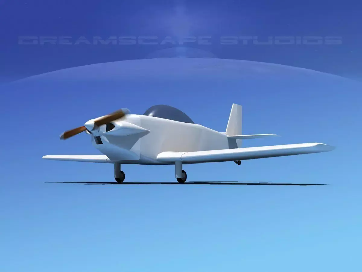 Ken Rand KR-1 Bare Metal 3D model