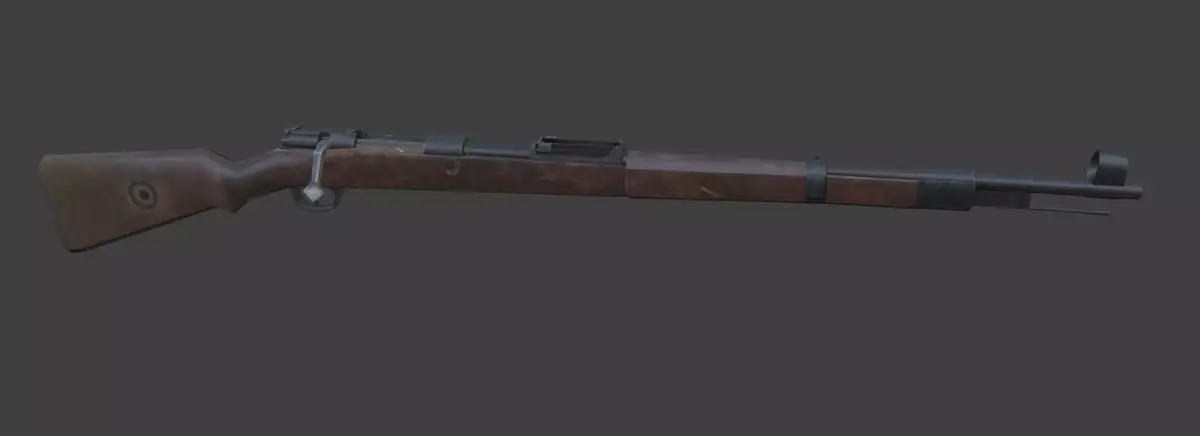 kar98 gun Low-poly 3D model