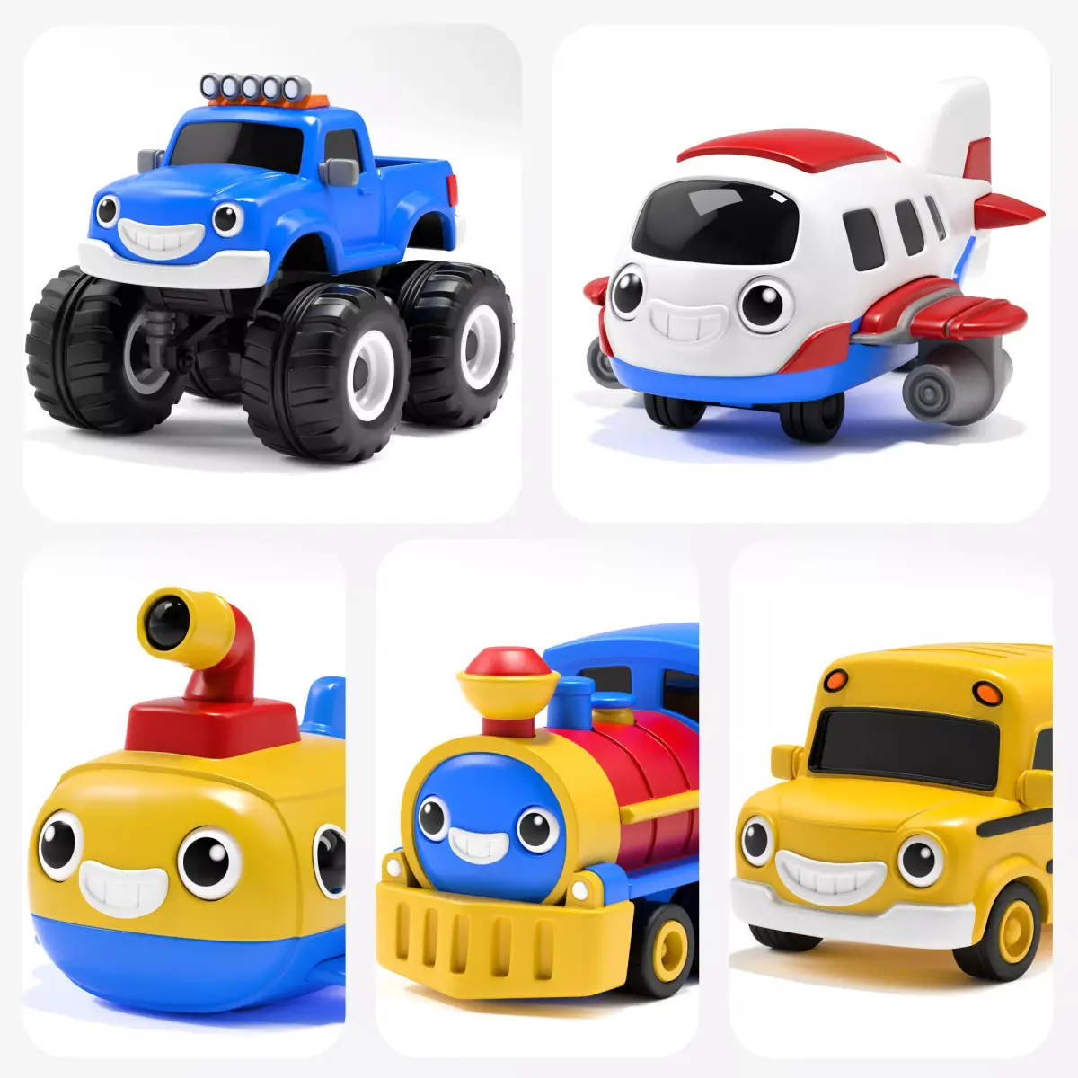 TinyWheels Universe Vol 01 Stylized Toy Vehicle Collection 3D Model Pack