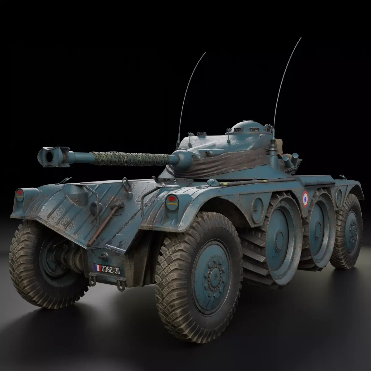 Panhard EBR 90 PBR Model 3D model