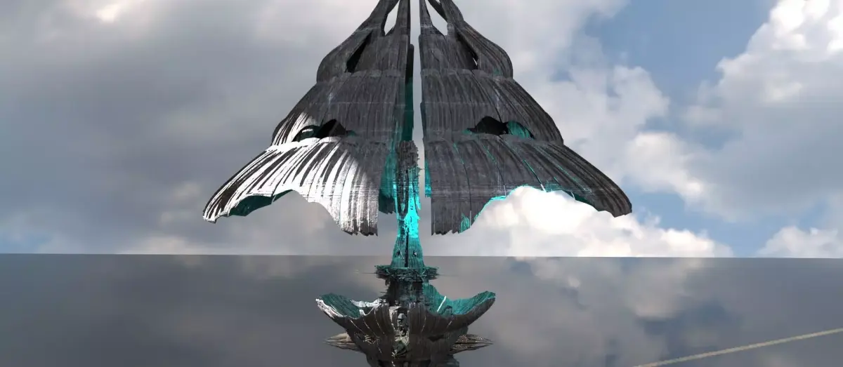 Antartica Solar station emitter 3D model