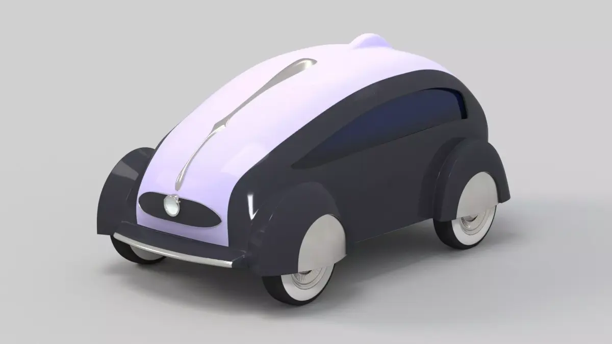  Sci Fi Concept Car Blue  3D model