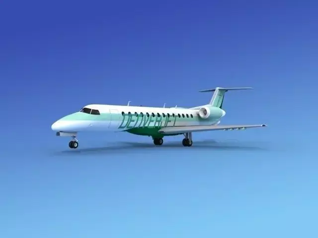 Embraer ERJ-135 Denver Express Jet 3D model