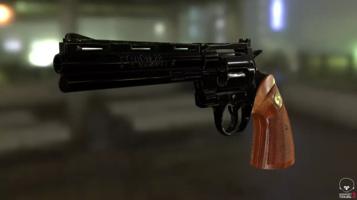 Magnum Colt Python 357 Low-poly 3D model purchase