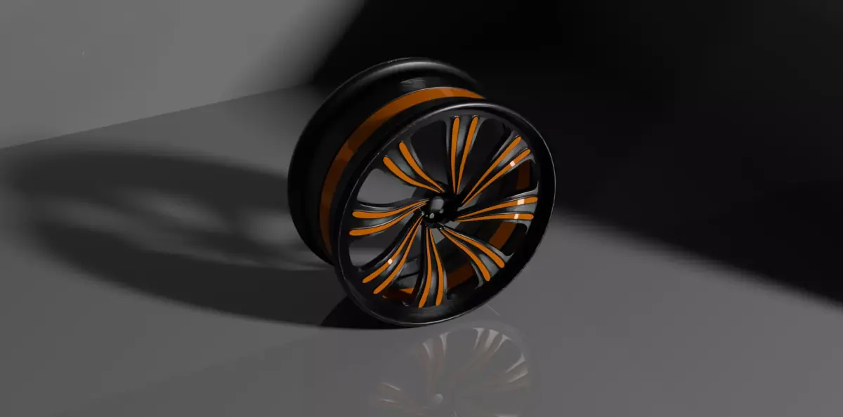 SPORTS CAR RIM - LOW POLY Low-poly 3D model