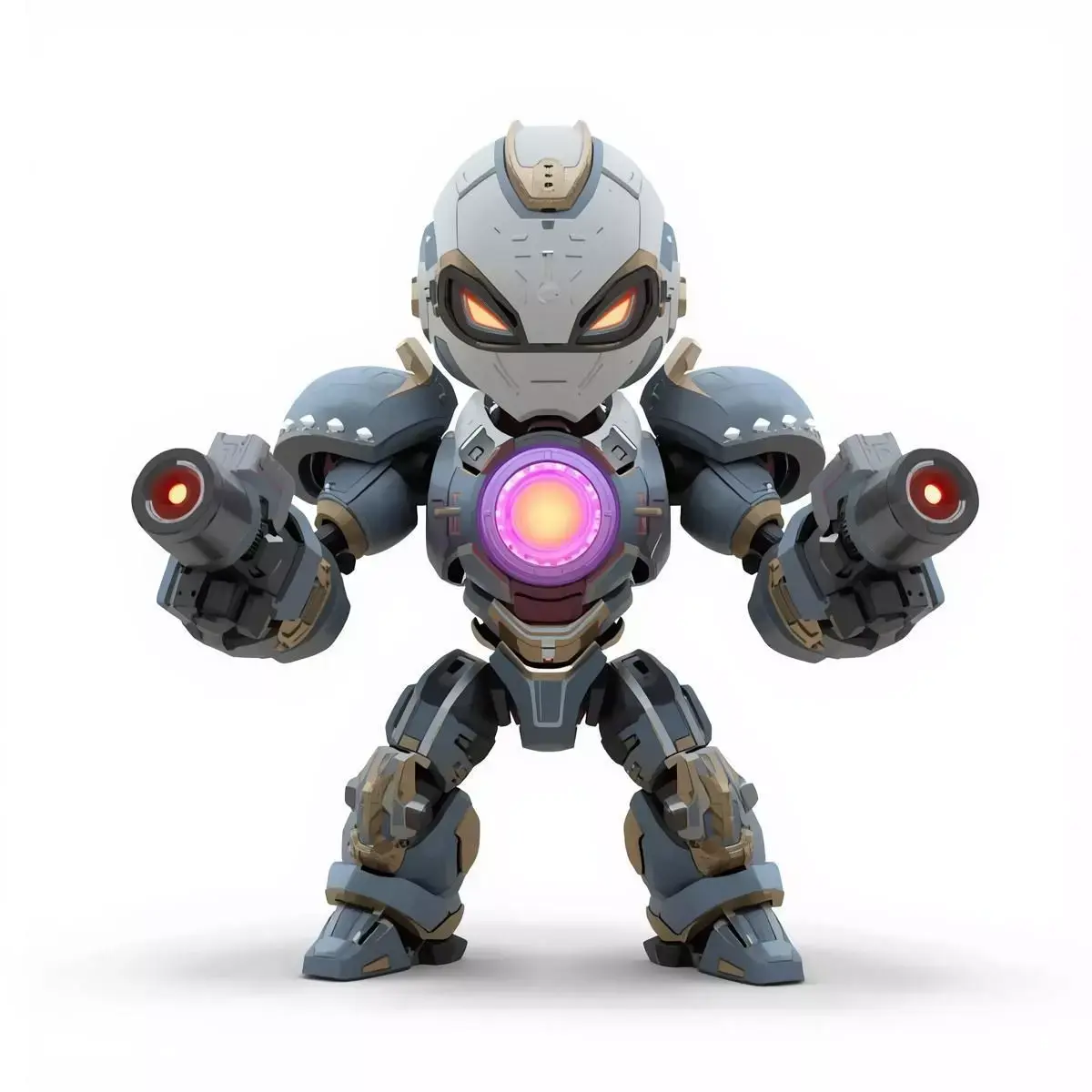 Aesthetic Heavy Combat Chibi 3D Model Low-poly 3D model buy