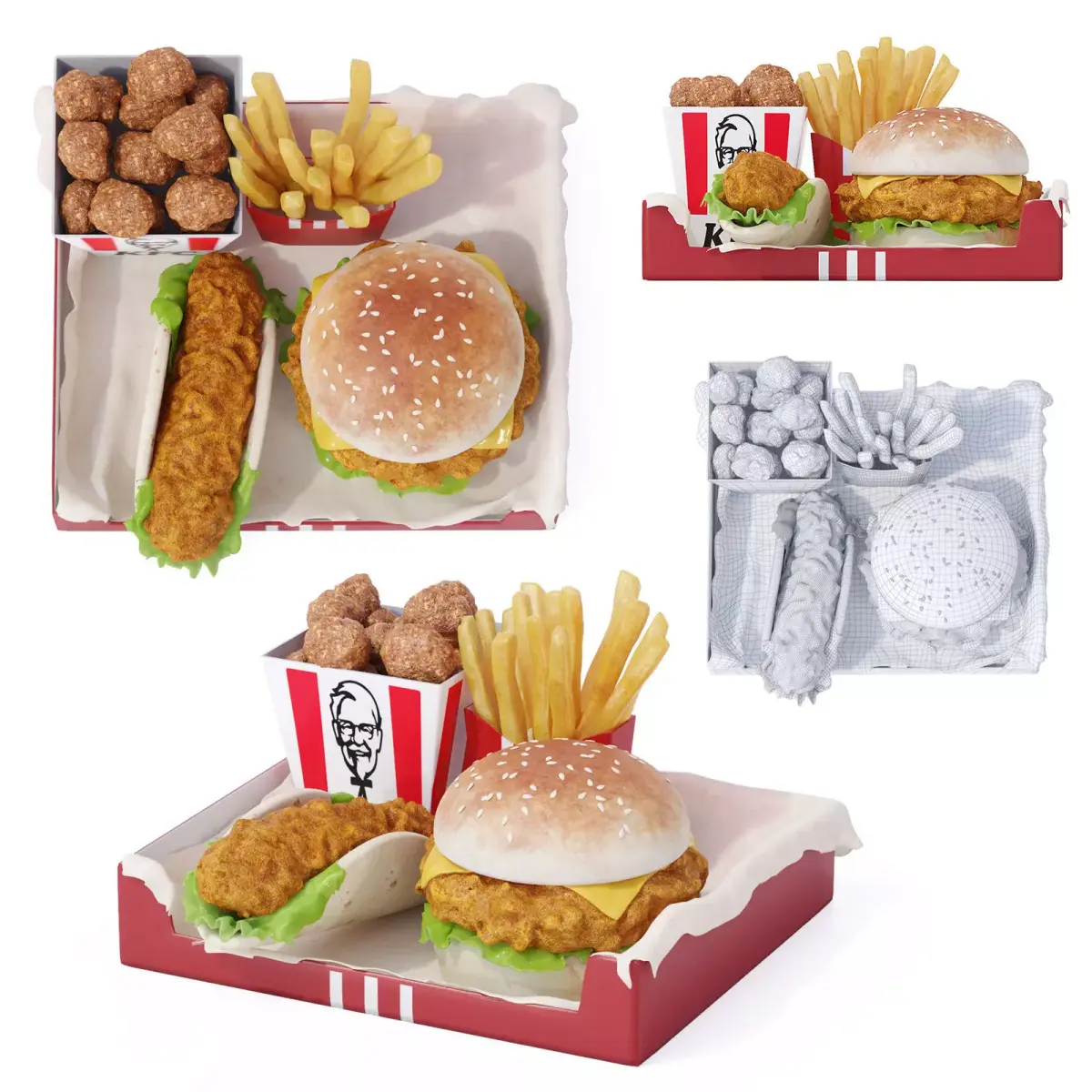 KFS Chicken Meal 3D model