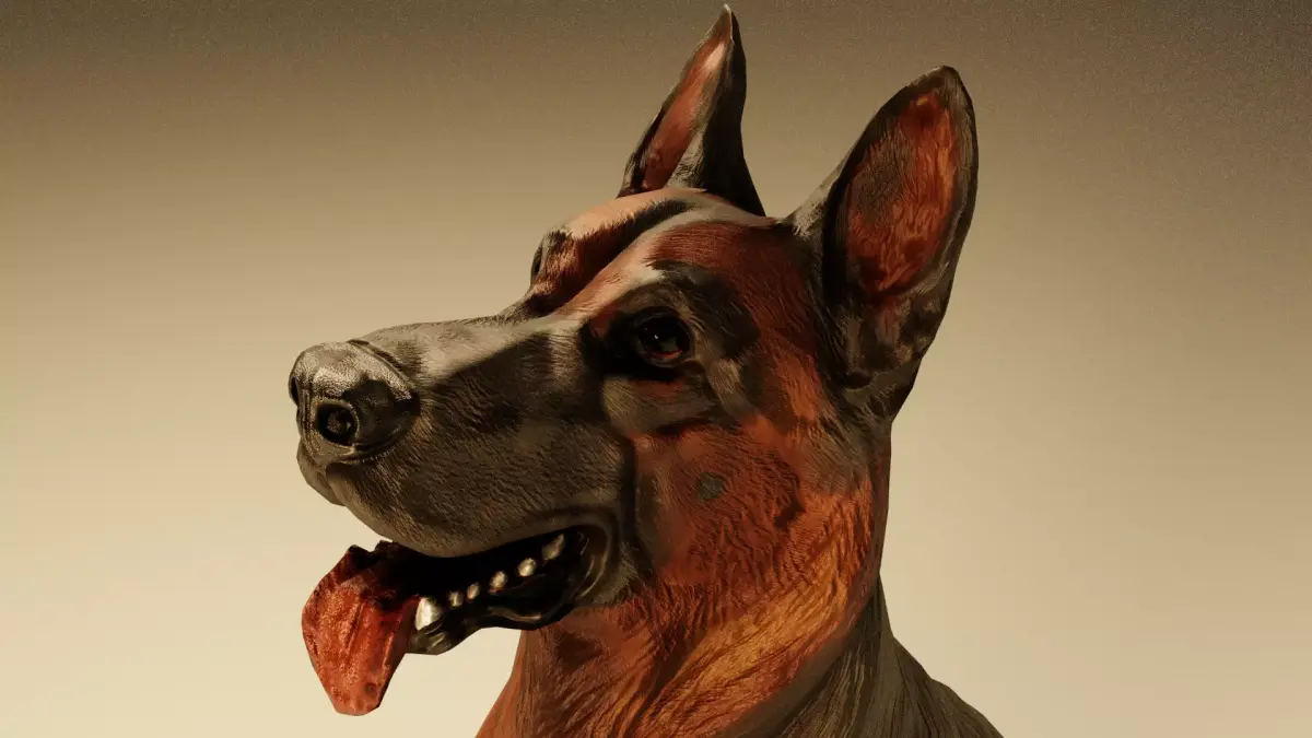 3D German Shepherd Dog 3D model