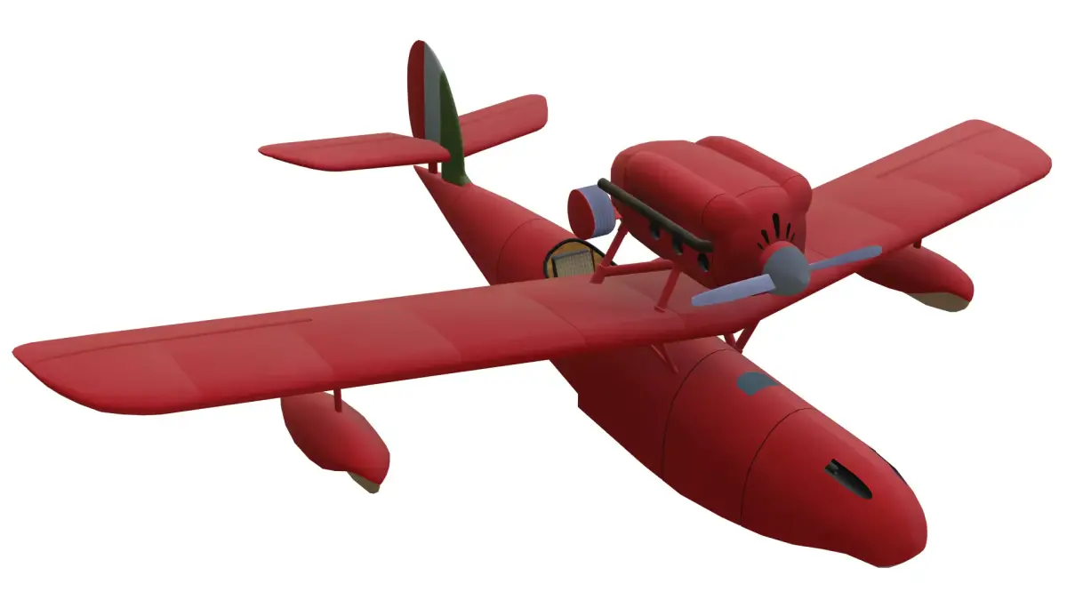 Macchi M33 Low-poly 3D model