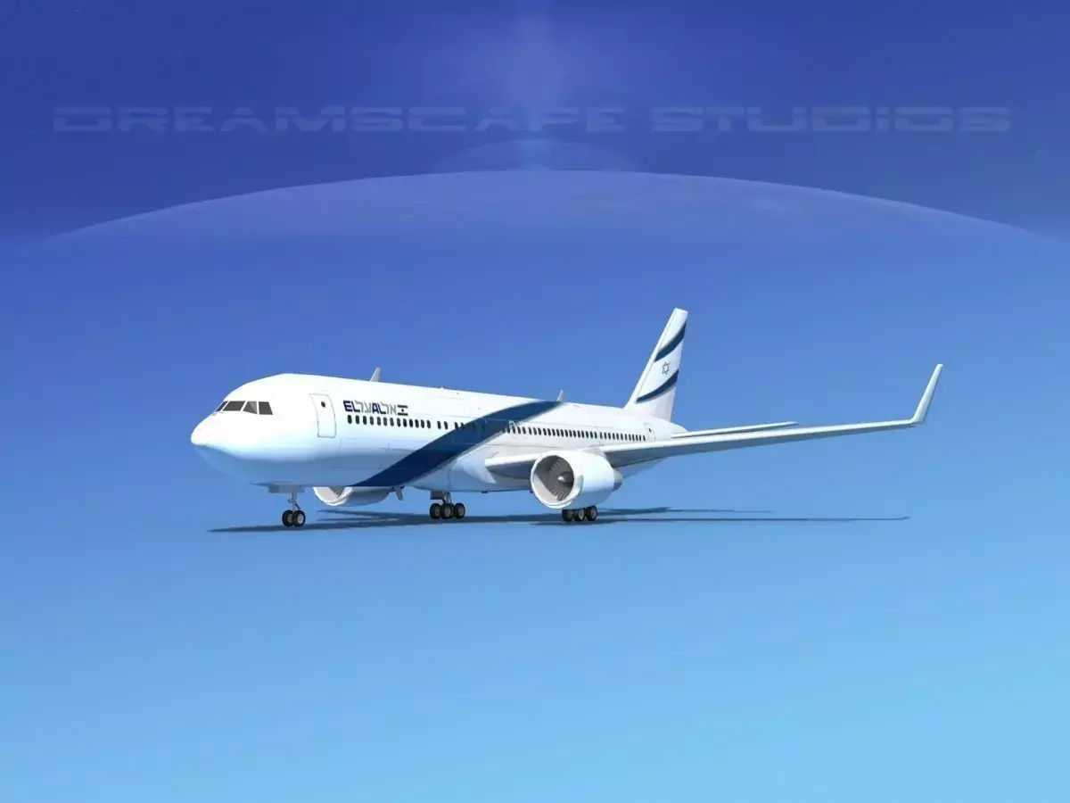 Boeing 767-300 El Al 3D model