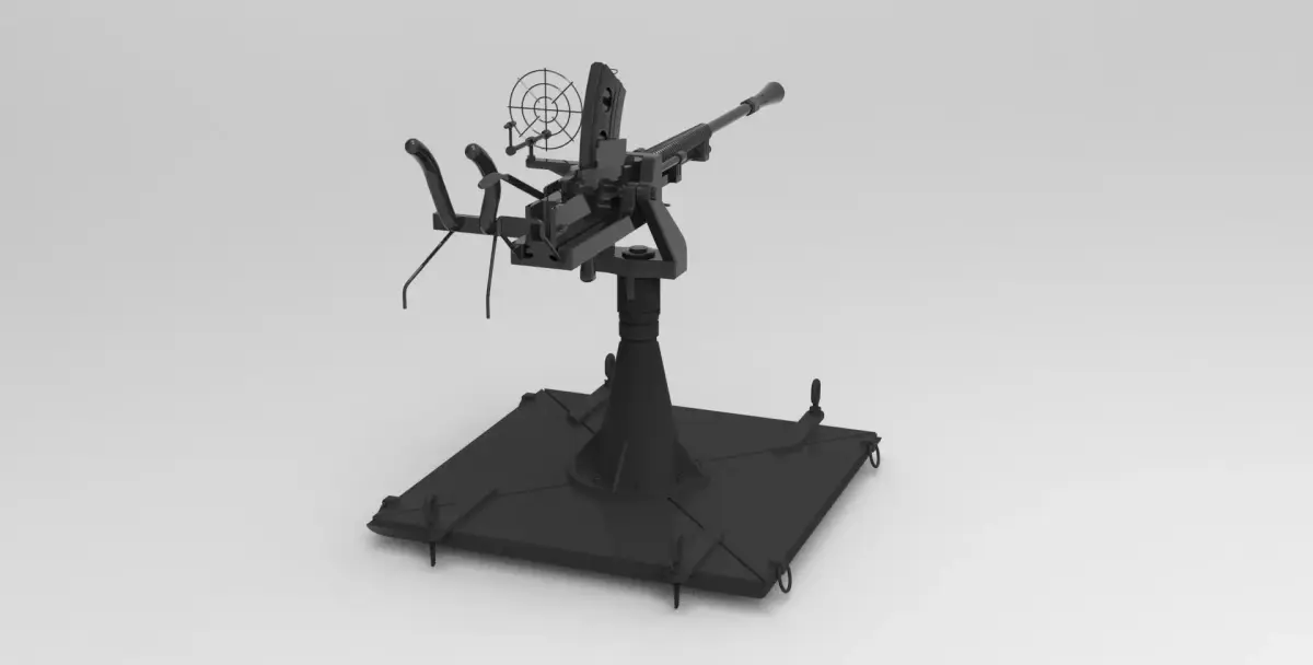 Type-96 machine gun 3D model