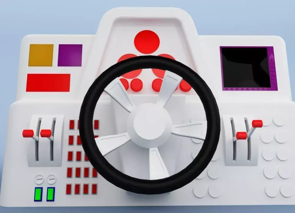 Ship control panel 3D model