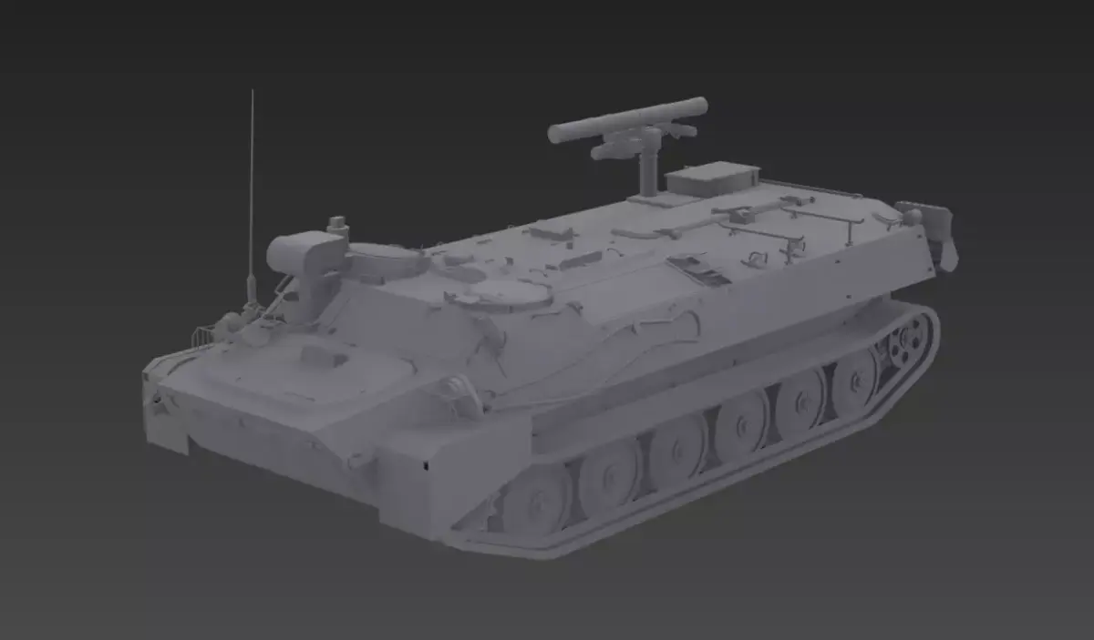  9P149 Sturm-S Low-poly 3D model