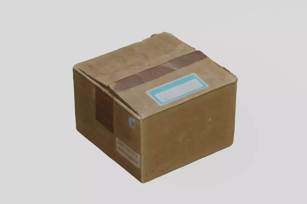 Card Box 2 Modern 3D scan PBR 4K textures Low-poly 3D model