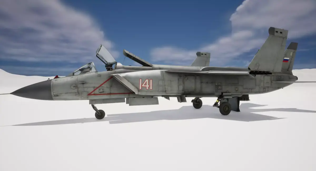 Rigged Yak-141 VTOL Fighter 3D model