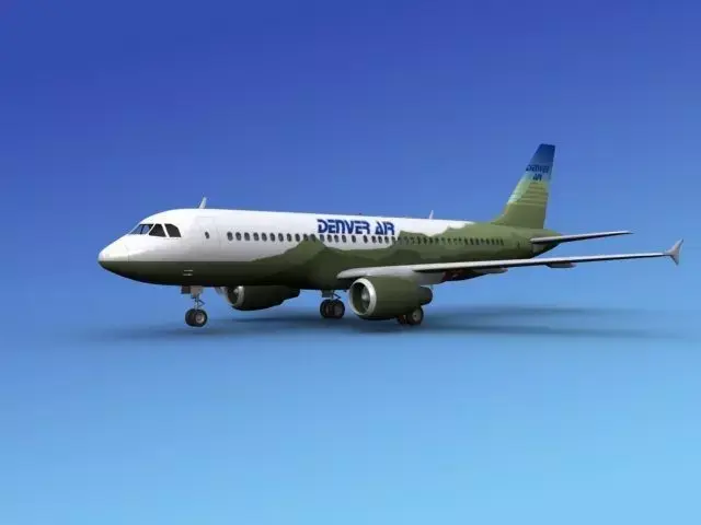 Airbus  A320 Denver Air 3D model