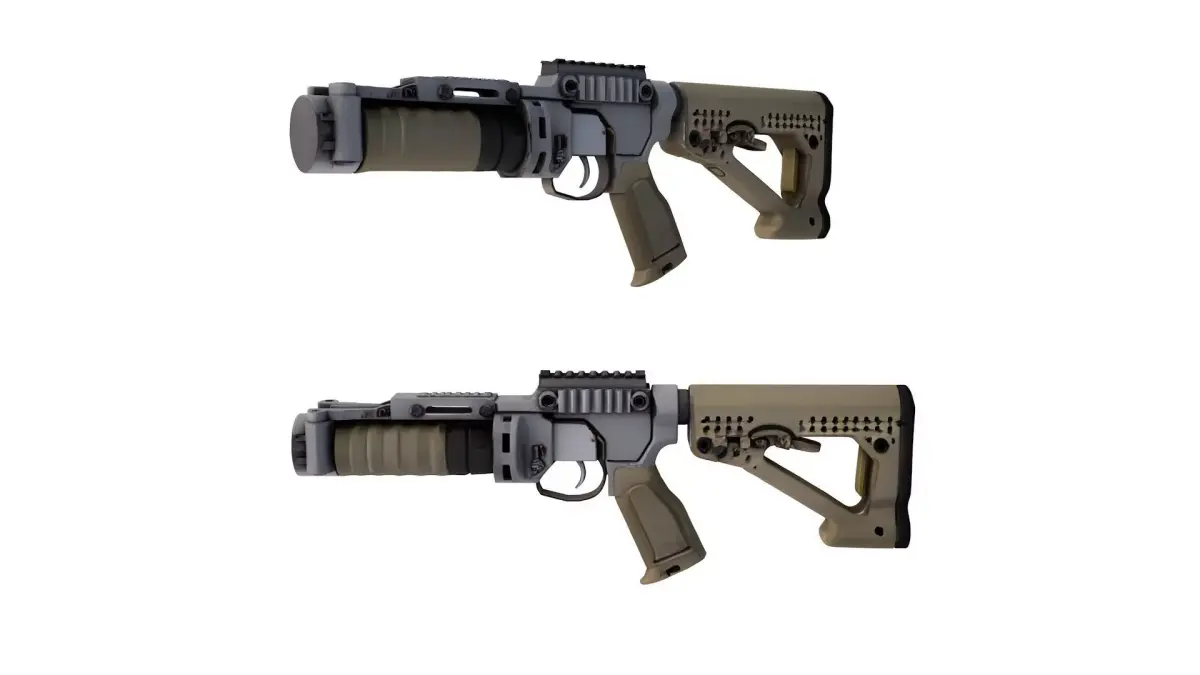  STEYR GL 40 Grenade Launcher 3D model
