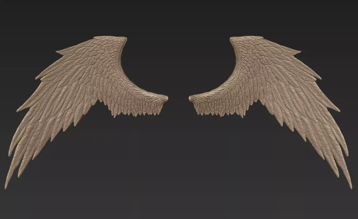 Wings 3 Zbrush Sculpt 3D model