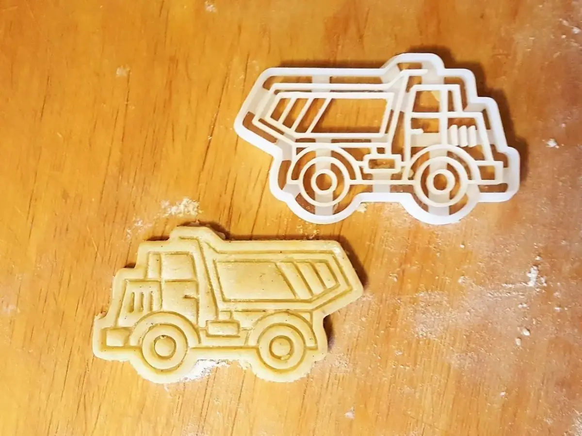 Dump truck cookie cutter 3D print model