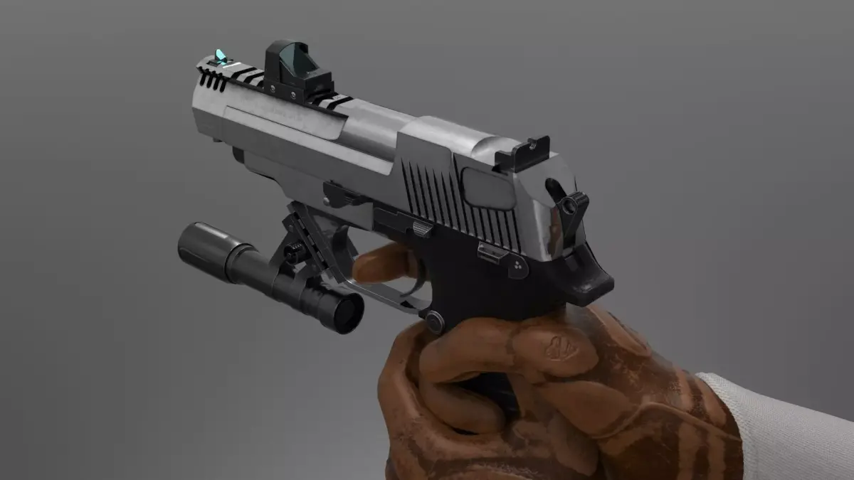 Pistol Eagle Fps - Tps Low-poly 3D model